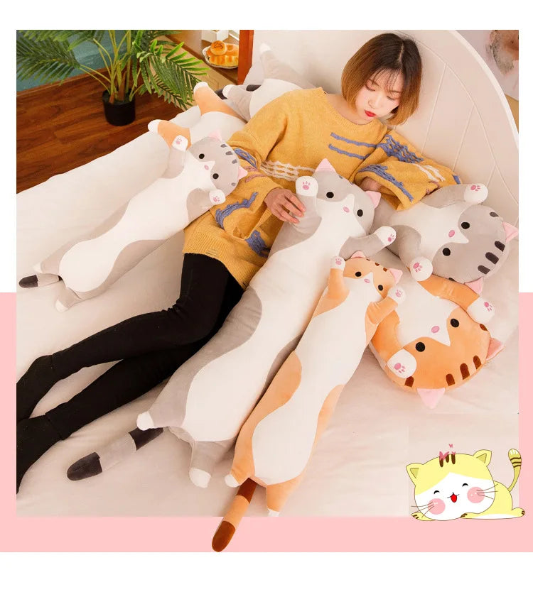 Cat plush pillow