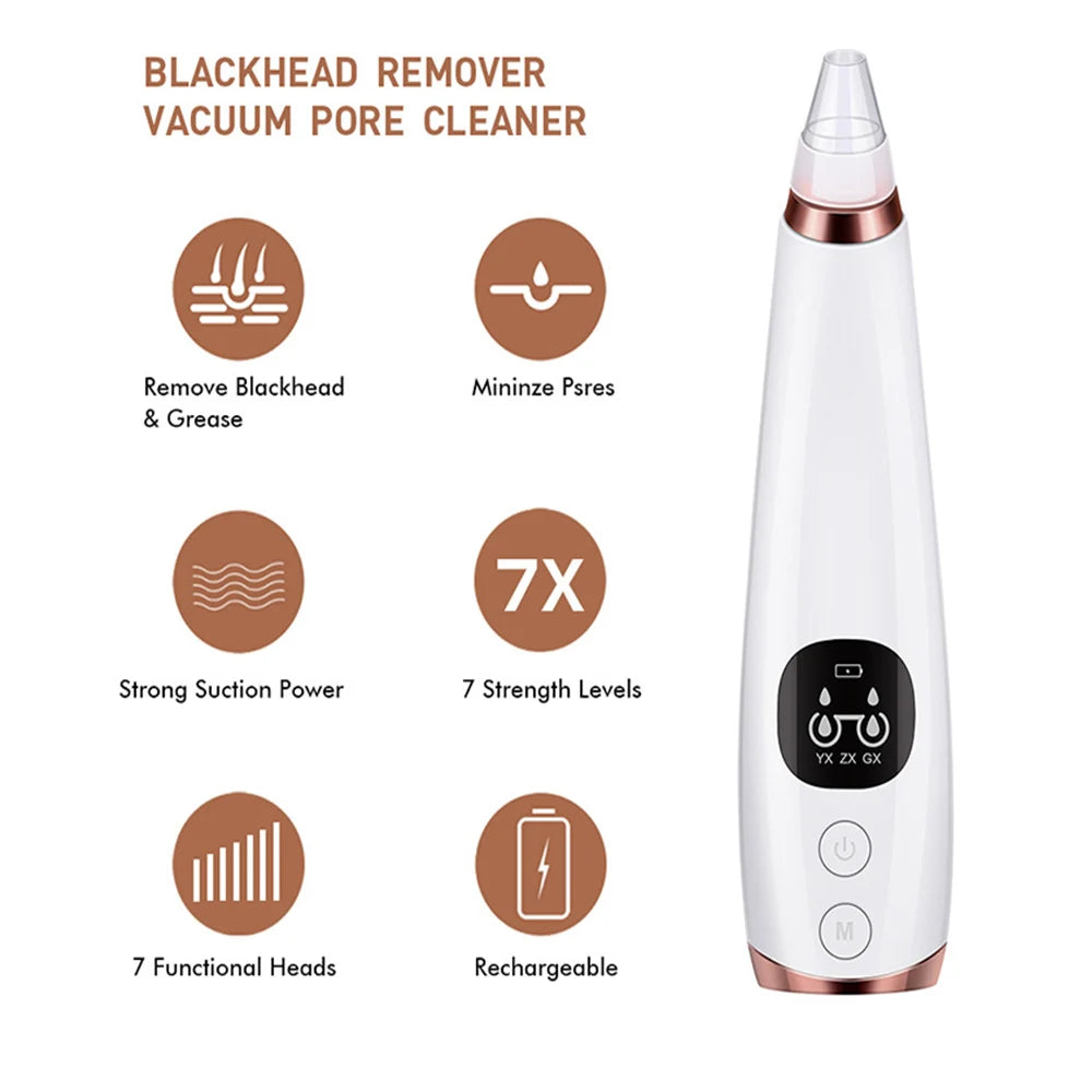 Electric Blackhead and Acne Remover – Black Spot Elimination, Deep Pore Cleansing, Skin Care Machine.