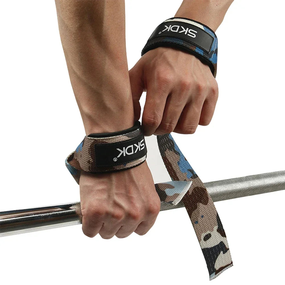 2 PCs Straps for Gym Weightlifting Deadlift  Hard Pull Grip Band