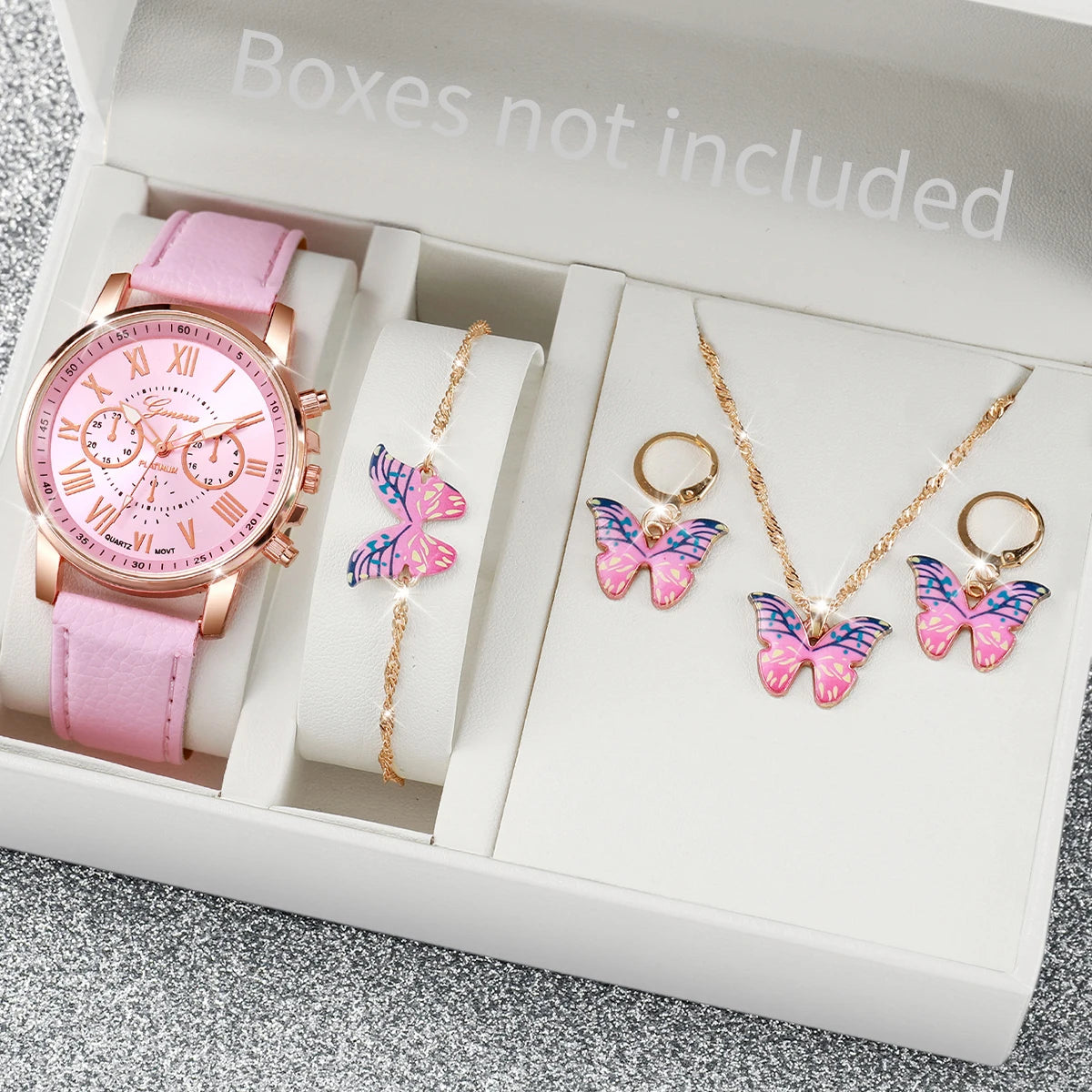 Kit with 5 or 6 pieces, with watch and bracelets for women - The best seller