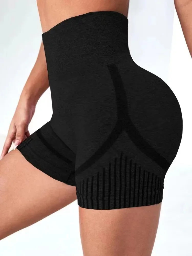 Women Yoga Shorts High Waist Workout Shorts Fitness Yoga Lift Butt Fitness Ladies Yoga Gym Running Short Pants Sportswear