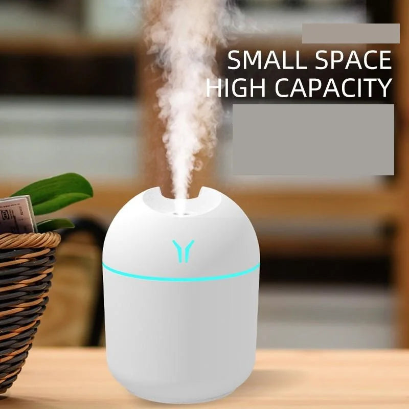 Air Humidifier Diffuser and Ultrasonic Freshener - USB 250 ML