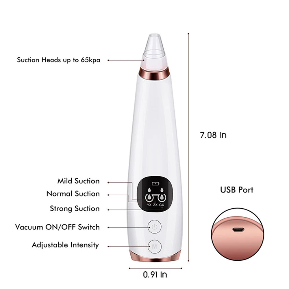 Electric Blackhead and Acne Remover – Black Spot Elimination, Deep Pore Cleansing, Skin Care Machine.