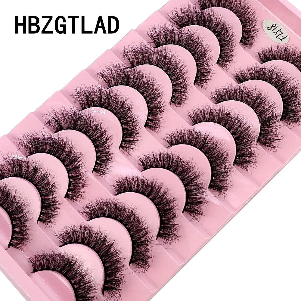 10 pairs of false eyelashes - Natural Effect