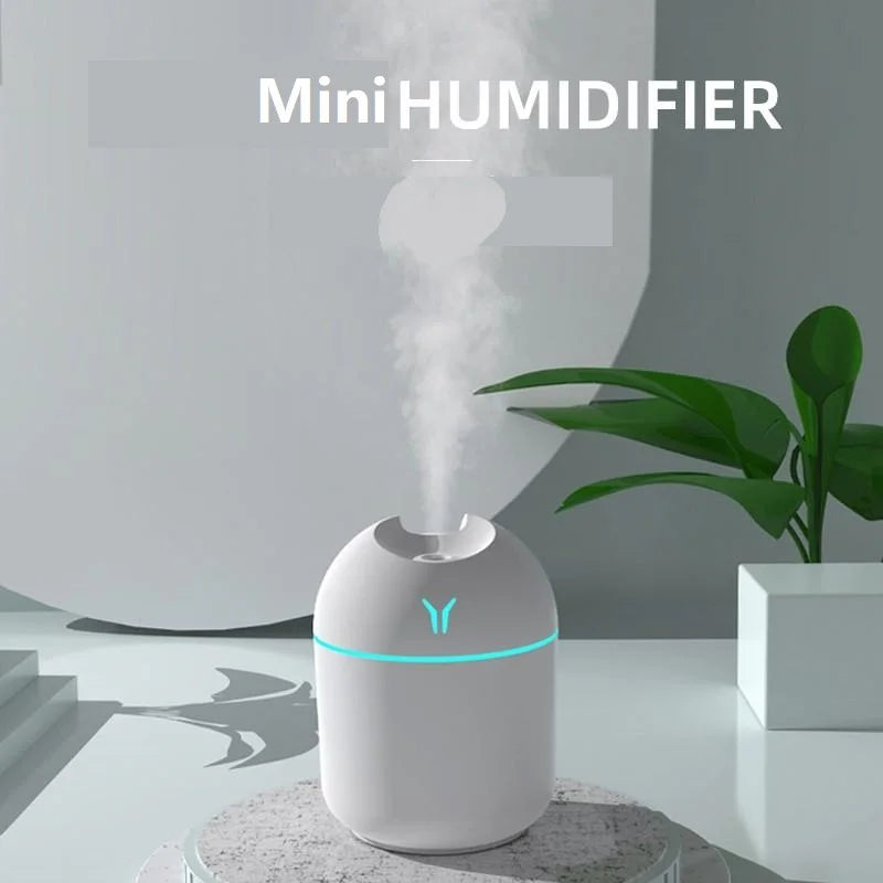 Air Humidifier Diffuser and Ultrasonic Freshener - USB 250 ML