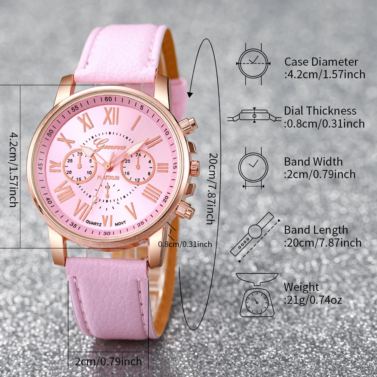 Kit with 5 or 6 pieces, with watch and bracelets for women - The best seller