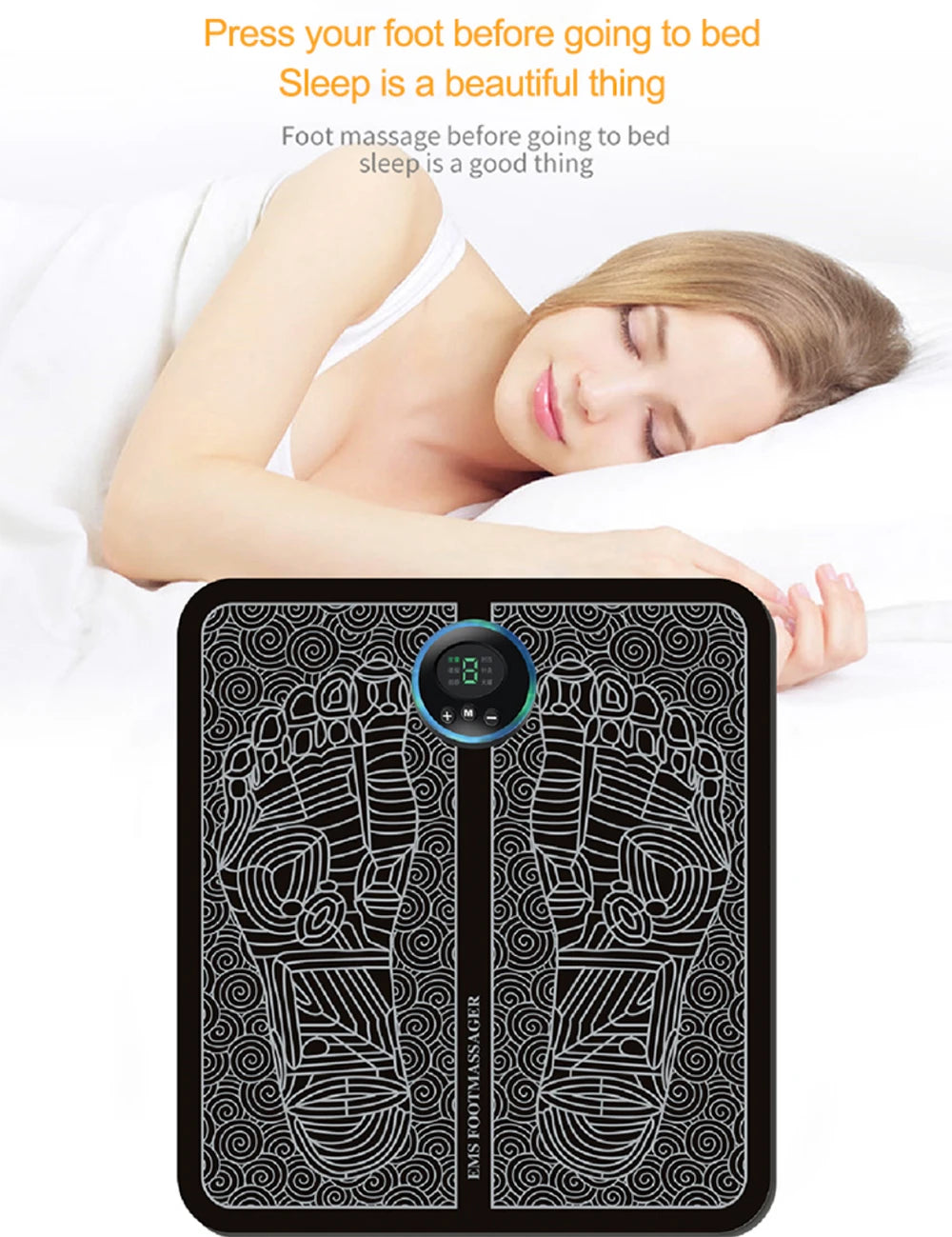 Portable Electric Muscle Stimulation Massage Mat Improve Blood Circulation Relief Pain Relax Feet - 🔥 Best Seller 🔥