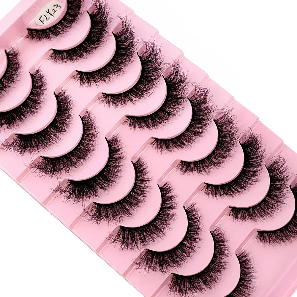 10 pairs of false eyelashes - Natural Effect