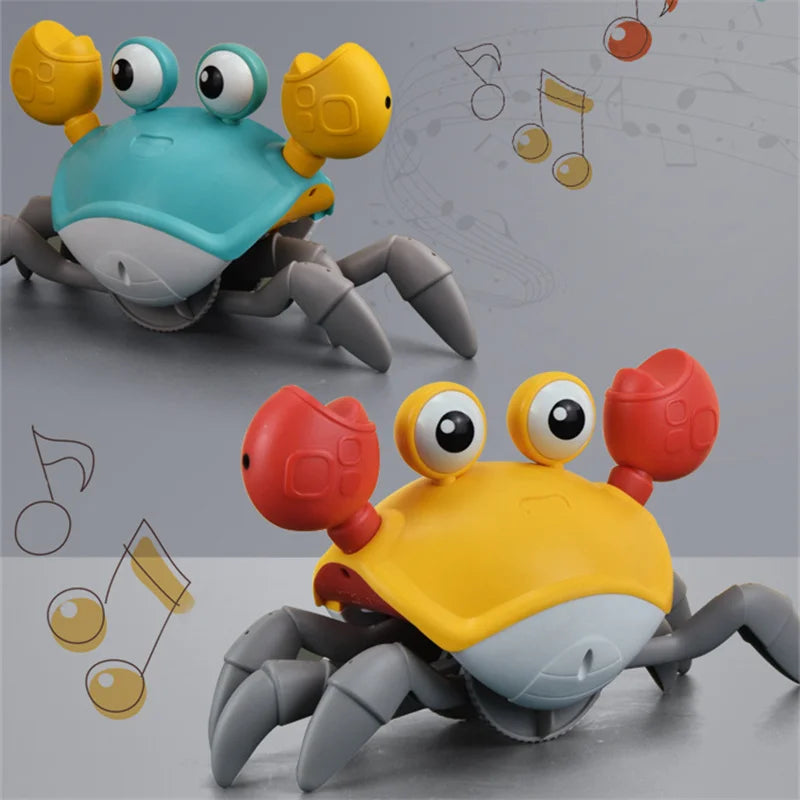 Kids Induction Escape Crab Octopus Crawling Toy Baby Electronic Pets Musical Toys Toddler Moving Avoid Obstacles Toy Party Gifts