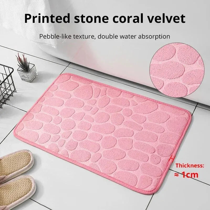 1 Piece of foam rug for bathroom or bedroom - trend 2025