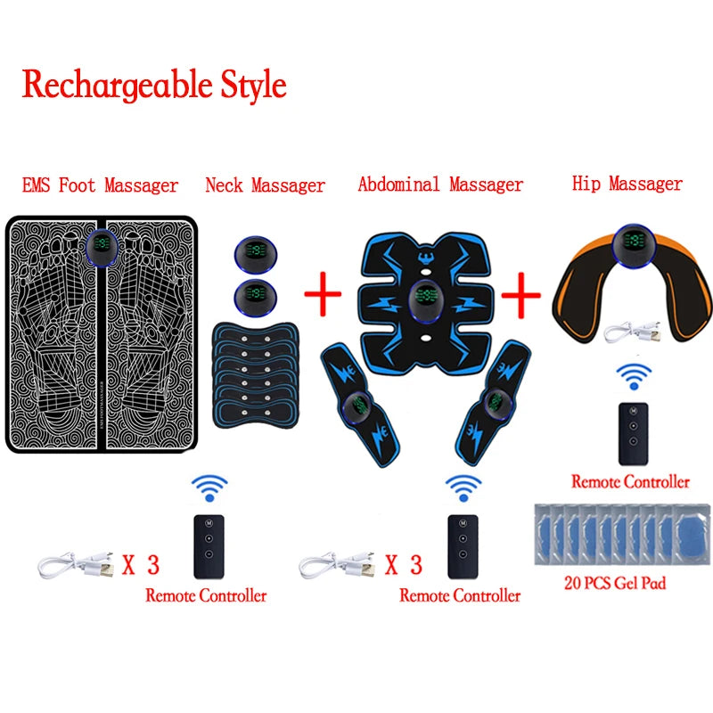 Portable Electric Muscle Stimulation Massage Mat Improve Blood Circulation Relief Pain Relax Feet - 🔥 Best Seller 🔥