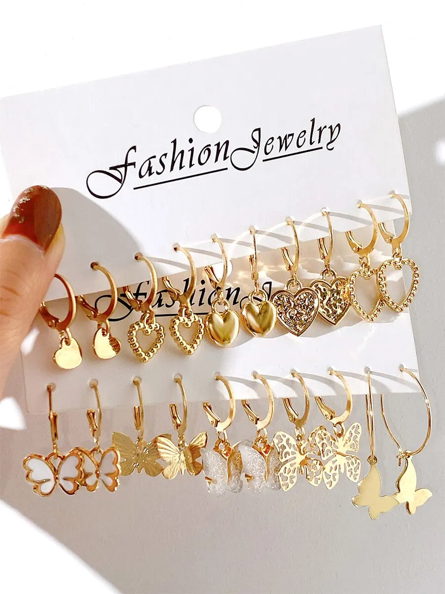 10 PCS of creative earrings with random models - Fashion 2025