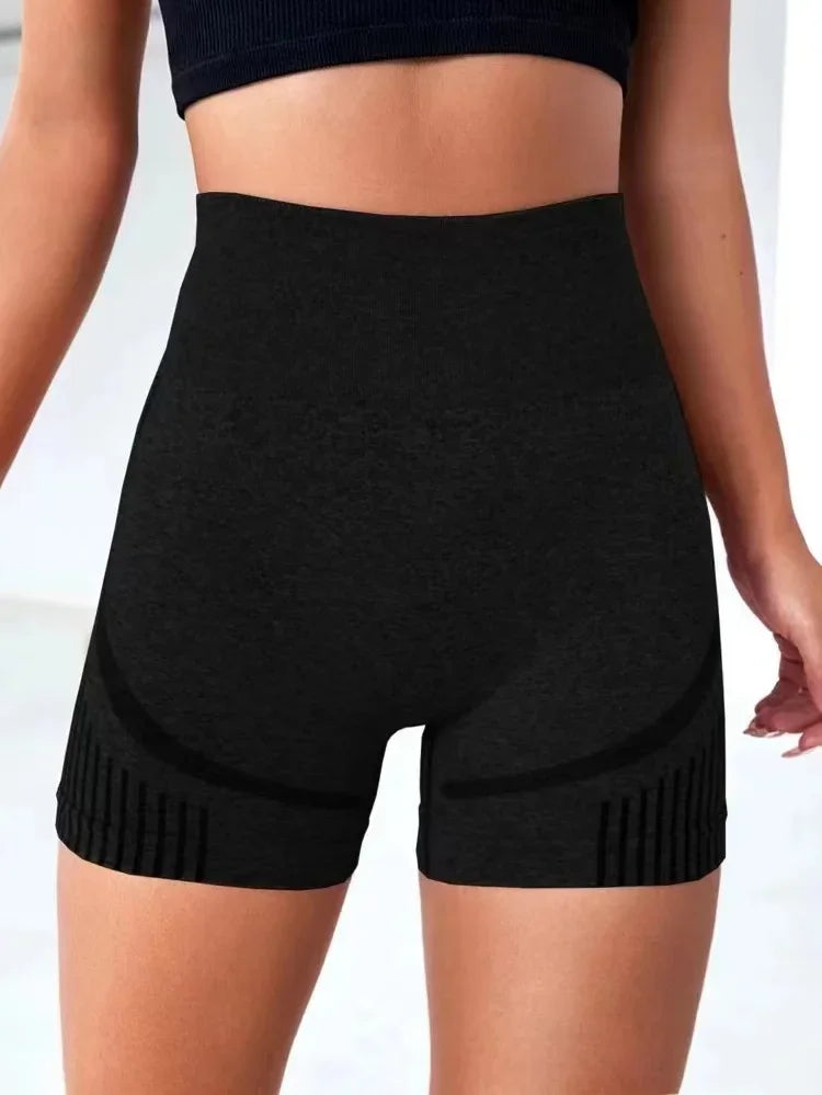 Women Yoga Shorts High Waist Workout Shorts Fitness Yoga Lift Butt Fitness Ladies Yoga Gym Running Short Pants Sportswear