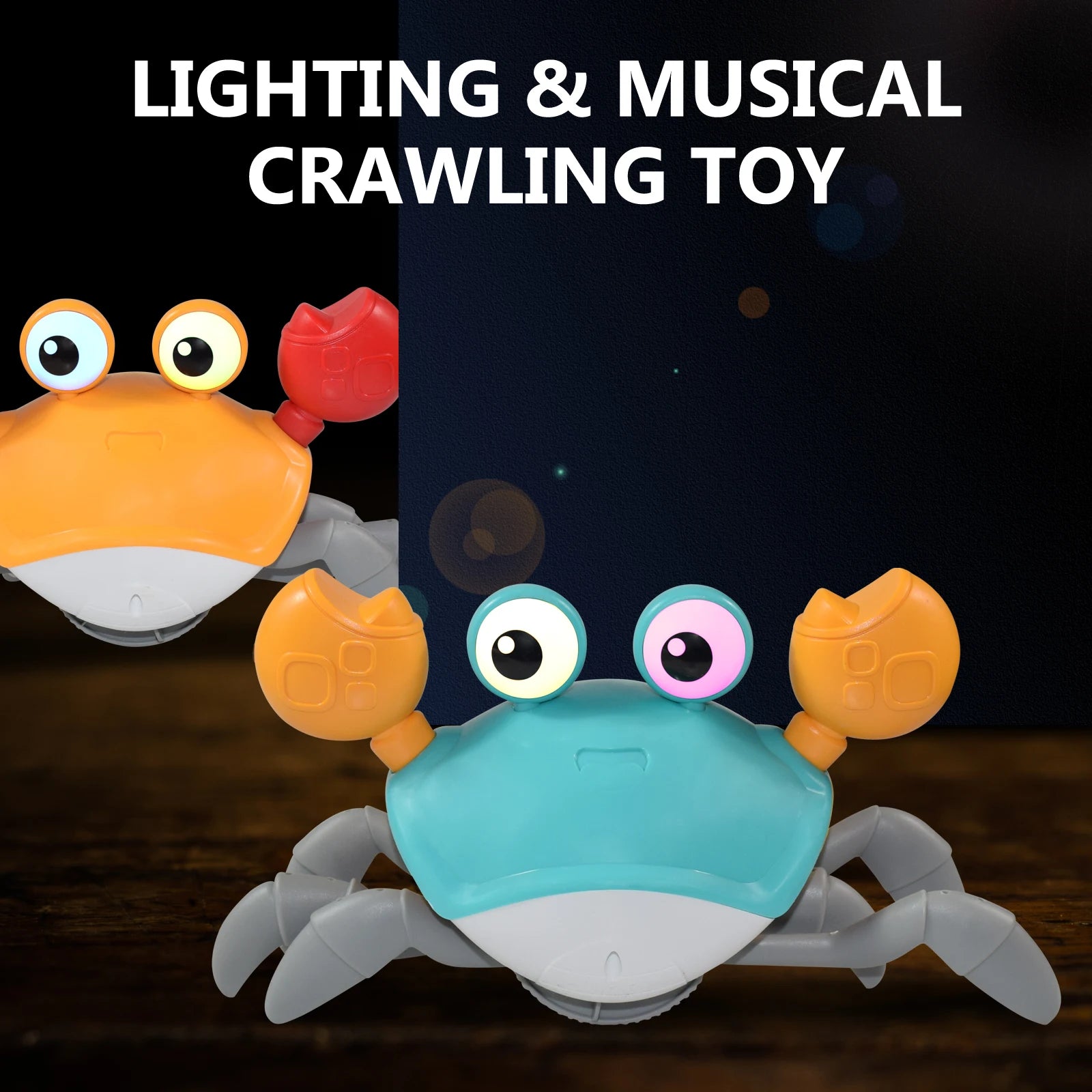 Kids Induction Escape Crab Octopus Crawling Toy Baby Electronic Pets Musical Toys Toddler Moving Avoid Obstacles Toy Party Gifts