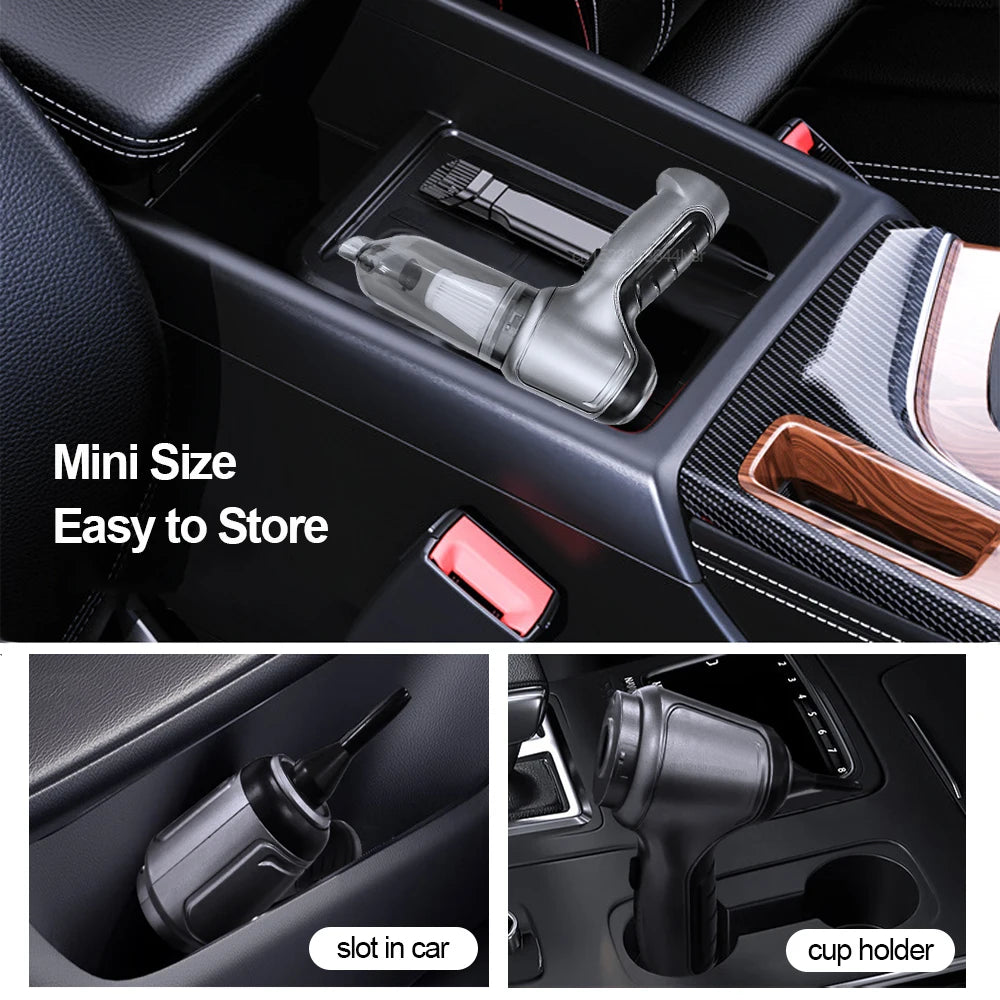 Wireless Multi-Purpose Vacuum Cleaner: Power and Convenience for Your Car and Home!