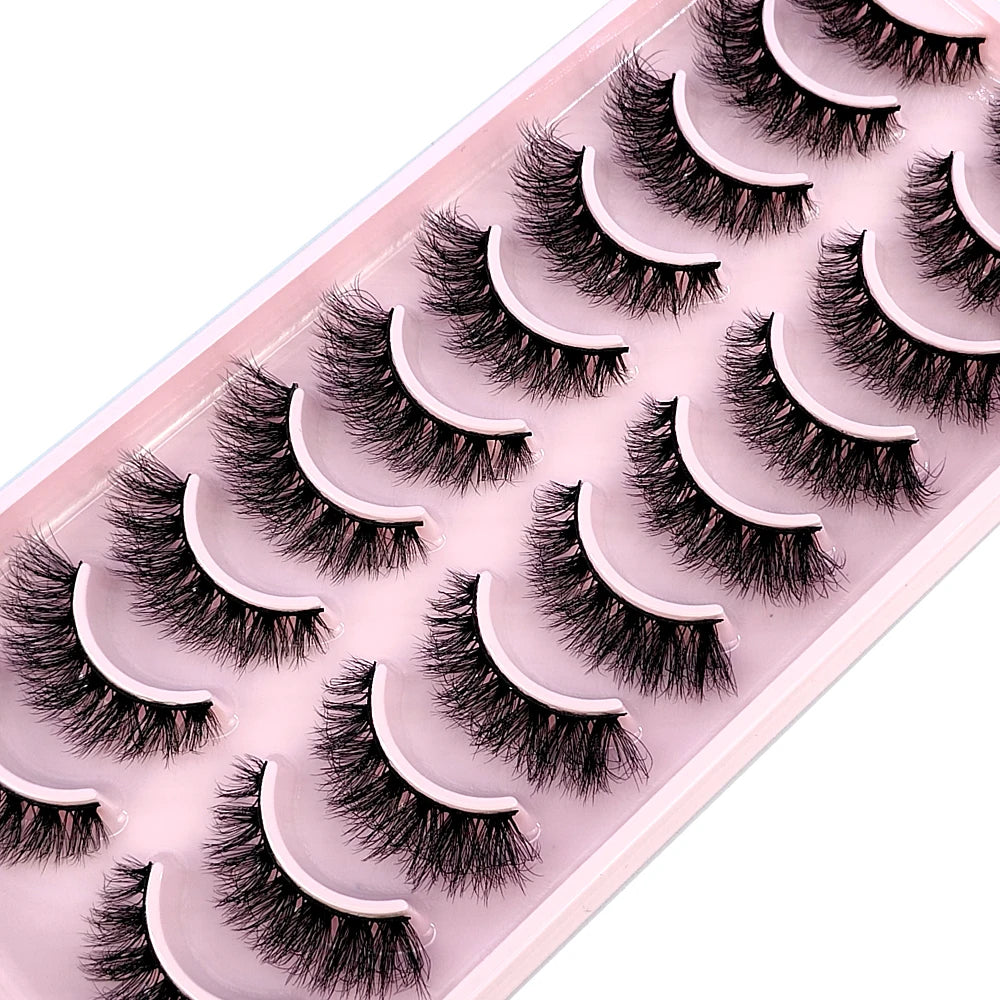 10 pairs of false eyelashes - Natural Effect