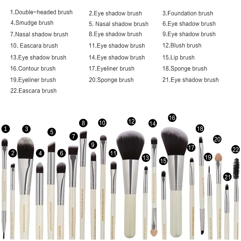 3/13/22pcs Professional Makeup Brushes