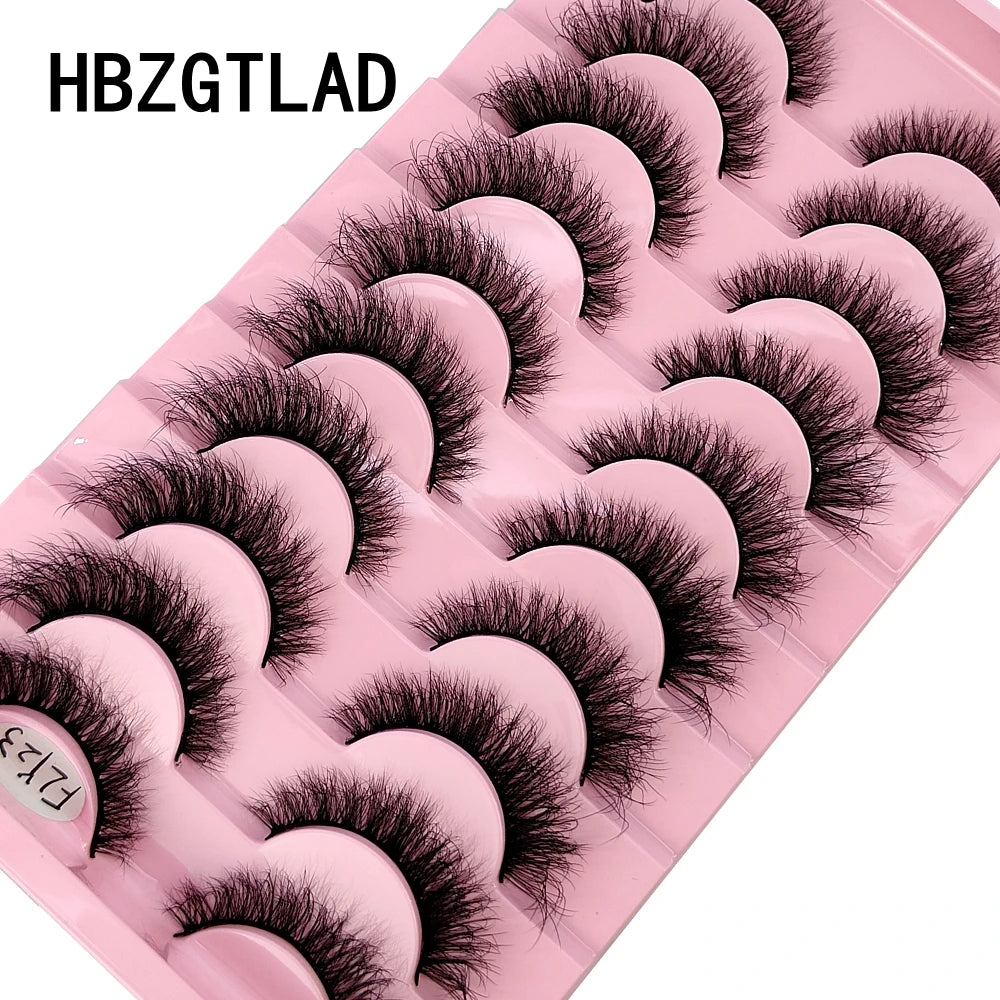 10 pairs of false eyelashes - Natural Effect