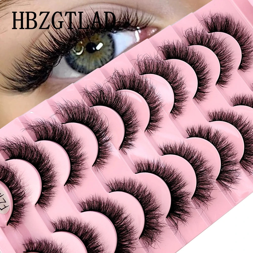 10 pairs of false eyelashes - Natural Effect