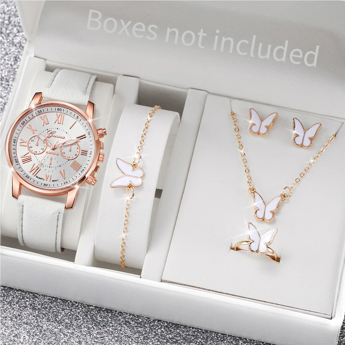 Kit with 5 or 6 pieces, with watch and bracelets for women - The best seller