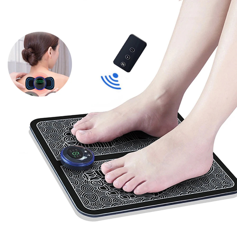 Portable Electric Muscle Stimulation Massage Mat Improve Blood Circulation Relief Pain Relax Feet - 🔥 Best Seller 🔥