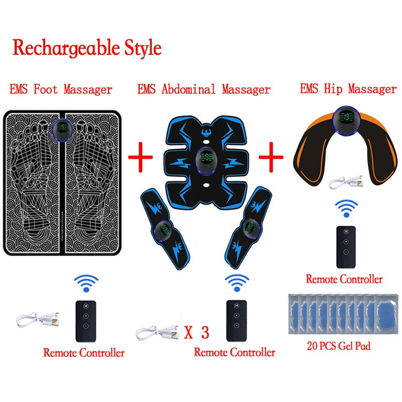 Portable Electric Muscle Stimulation Massage Mat Improve Blood Circulation Relief Pain Relax Feet - 🔥 Best Seller 🔥