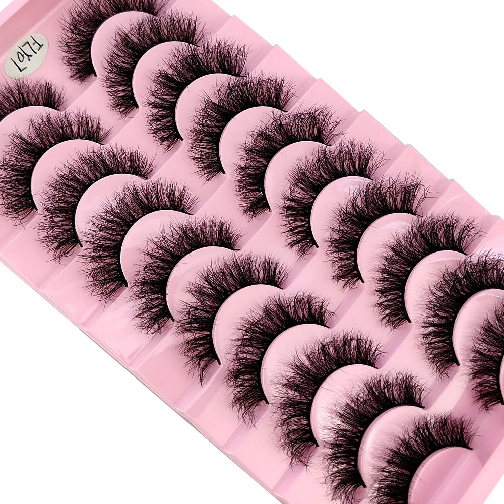 10 pairs of false eyelashes - Natural Effect