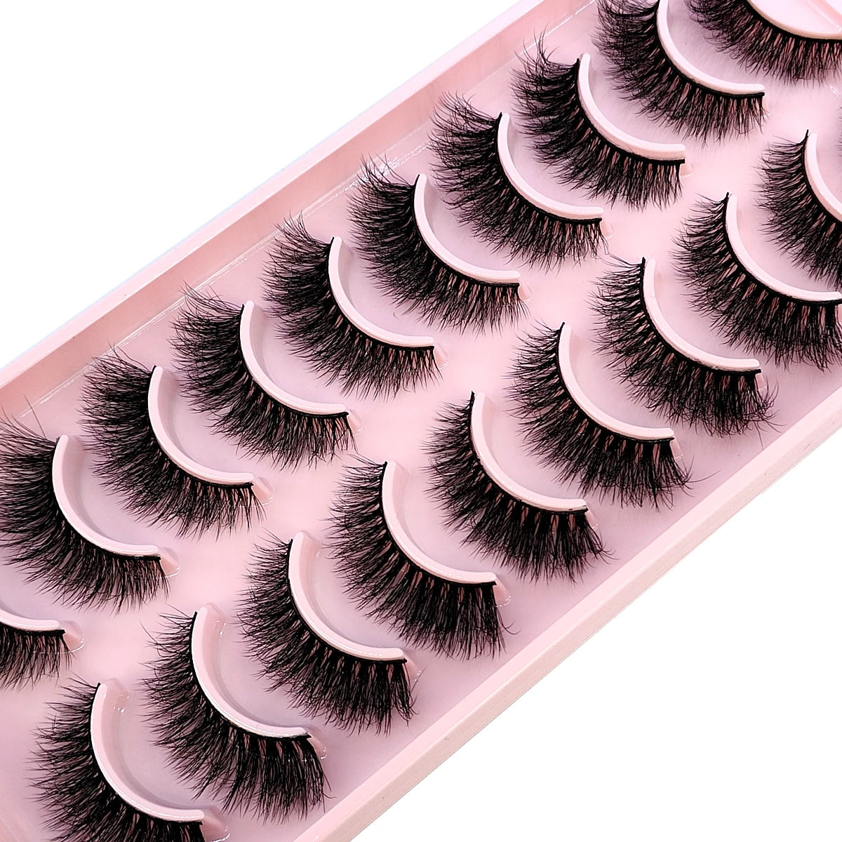 10 pairs of false eyelashes - Natural Effect