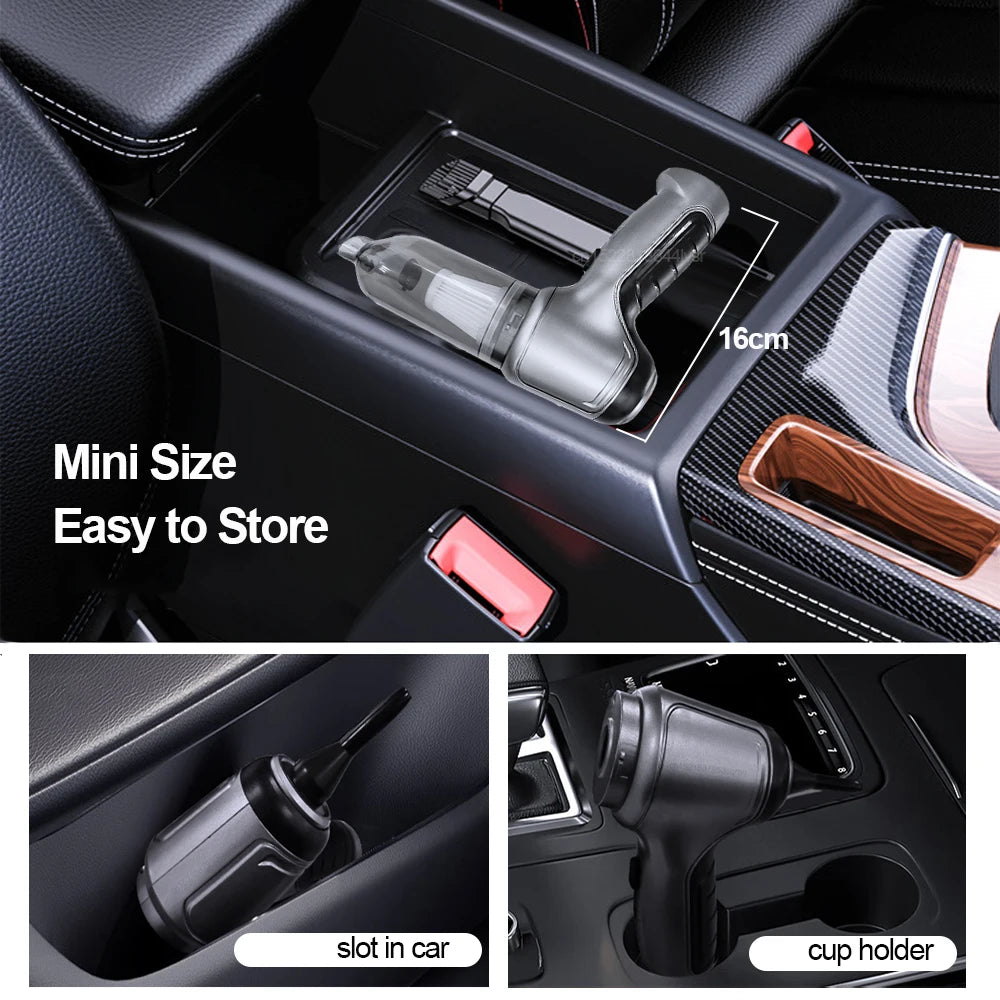 Wireless Multi-Purpose Vacuum Cleaner: Power and Convenience for Your Car and Home!