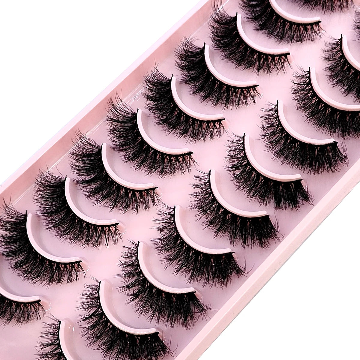 10 pairs of false eyelashes - Natural Effect