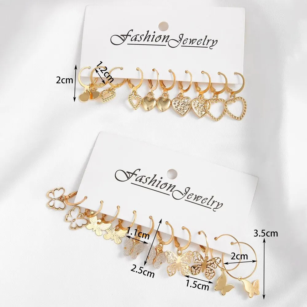 10 PCS of creative earrings with random models - Fashion 2025