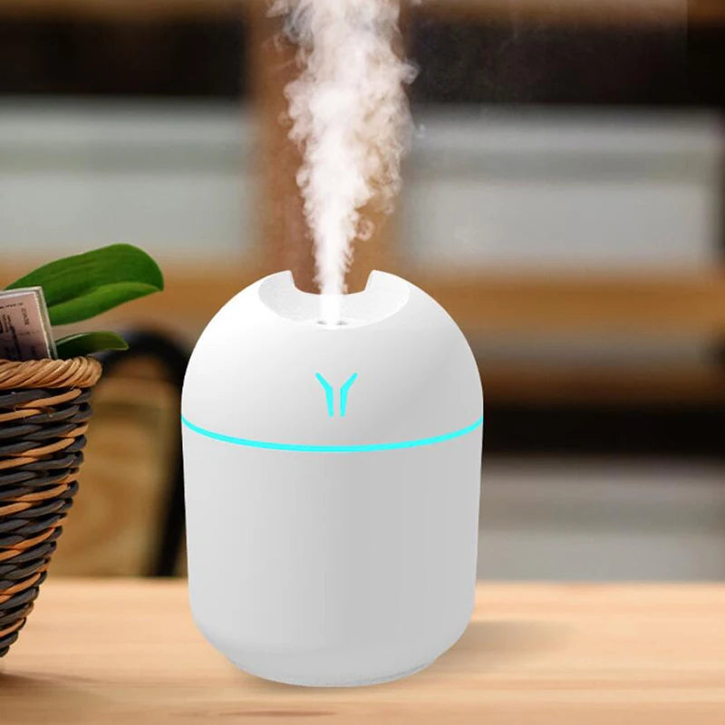 Air Humidifier Diffuser and Ultrasonic Freshener - USB 250 ML