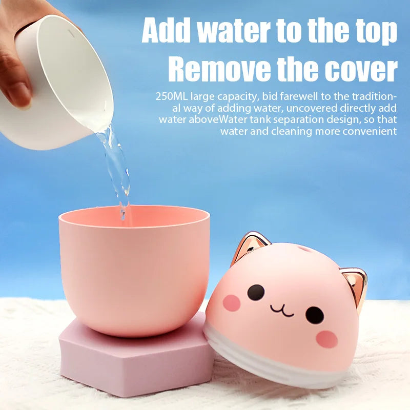 Mini Cute Air Humidifier Essential Oil Humidificadores Home Bedroom Aroma Diffuser Purifier perfume Cool Mist Maker umidificador