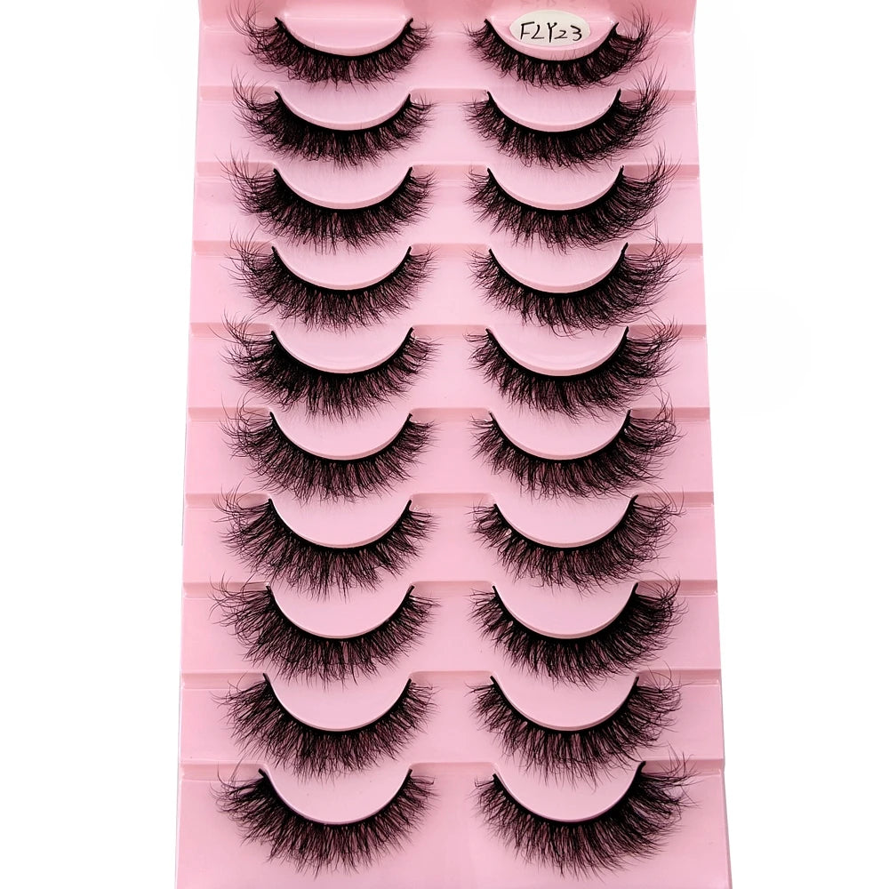 10 pairs of false eyelashes - Natural Effect