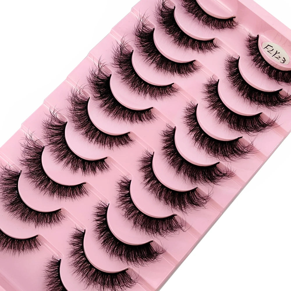 10 pairs of false eyelashes - Natural Effect