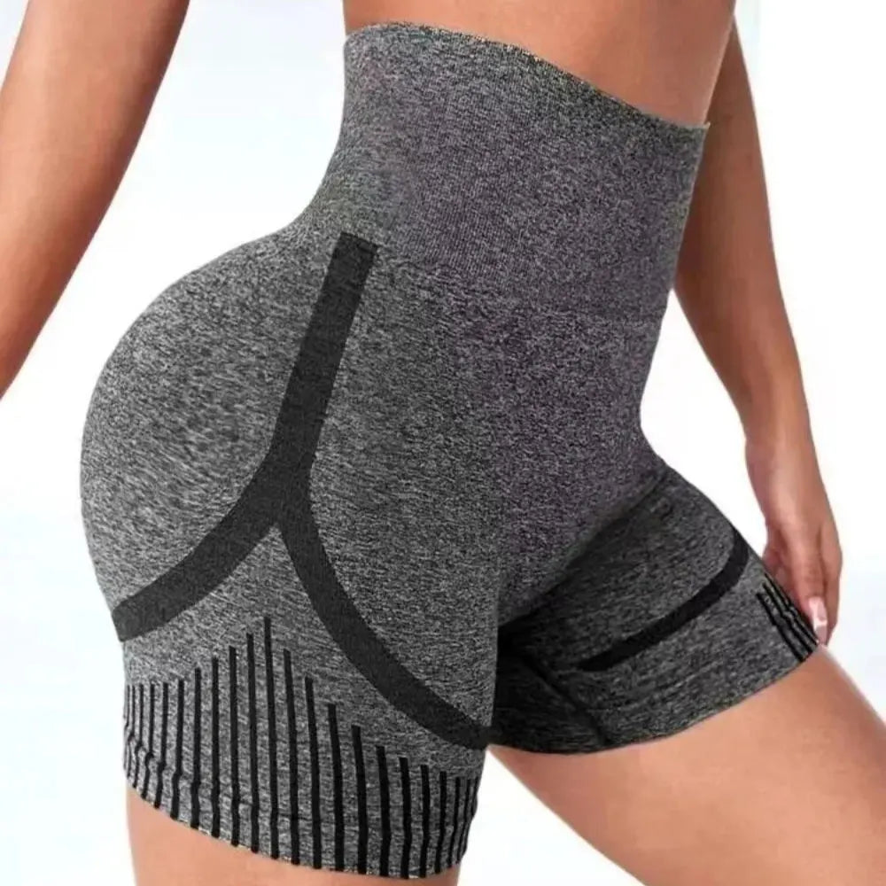 Women Yoga Shorts High Waist Workout Shorts Fitness Yoga Lift Butt Fitness Ladies Yoga Gym Running Short Pants Sportswear