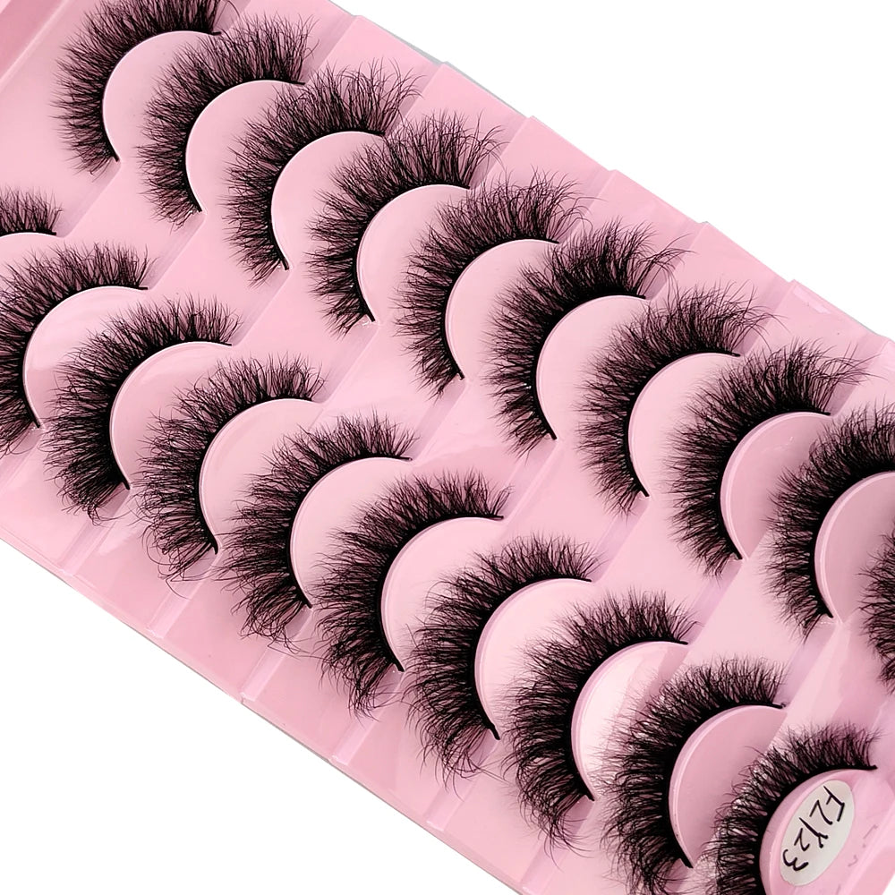 10 pairs of false eyelashes - Natural Effect