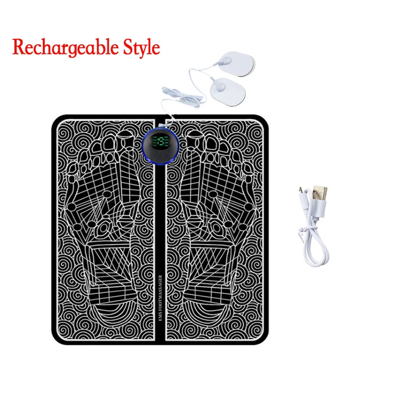 Portable Electric Muscle Stimulation Massage Mat Improve Blood Circulation Relief Pain Relax Feet - 🔥 Best Seller 🔥