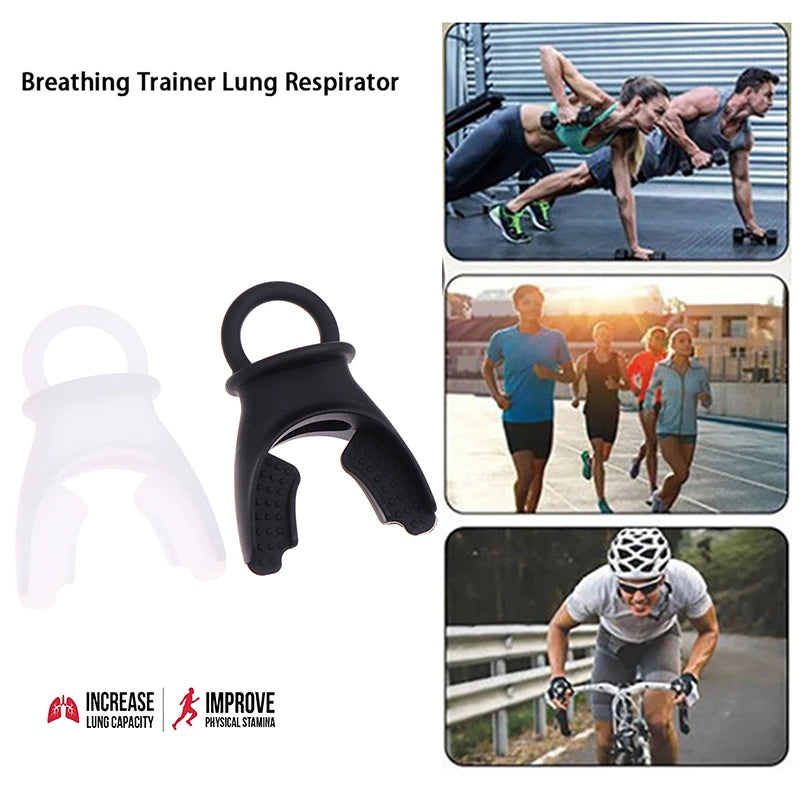 Breathing Trainer Lung Respirator Fitness Equipment Respiratory Silicone High Altitude Training Outdoor Expiratory Exercise Tool