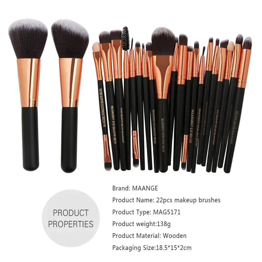 3/13/22pcs Professional Makeup Brushes